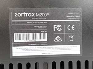 Zortrax m200 工業用 3Dプリンター 販売